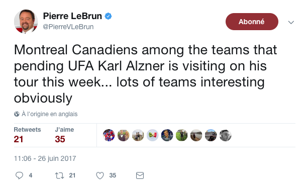  Pierre LeBrun le confirme!!!!!! Karl Alzner visitera Montréal après avoir visité Toronto!!!!!!!