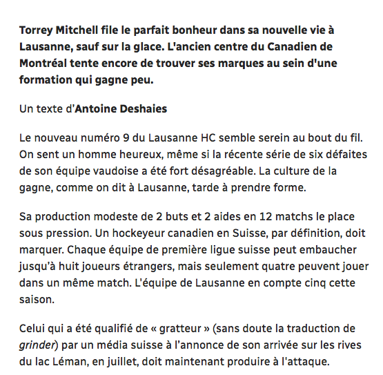 Torrey Mitchell le GRATTEUR SUISSE!!!!!!! HAHA!!!!