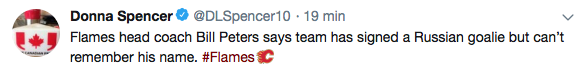 HAHA...Les Flames ont signé un gardien, MAIS...