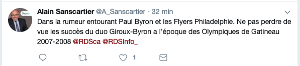 Pourquoi les Flyers veulent Paul Byron....
