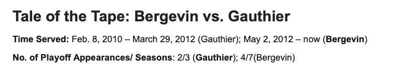 Pierre THE GHOST Gauthier vs Marc DOUCHEBAG Bergevin....