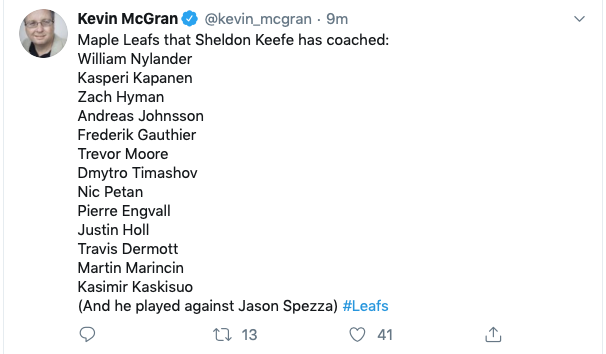 Sheldon Keefe connaît déjà le vestiaire des Leafs..