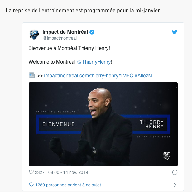 Thierry Henry et Montréal DÉTRUITS sur la PLACE PUBLIQUE en France!!!!