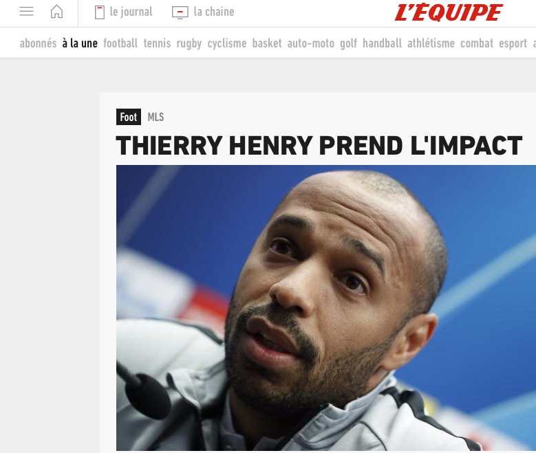 Thierry Henry et Montréal DÉTRUITS sur la PLACE PUBLIQUE en France!!!!
