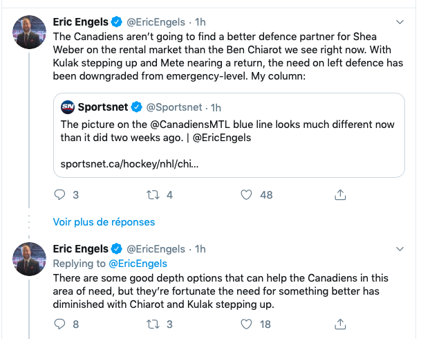 Sportsnet dément la rumeur de Gustafsson à Montréal..