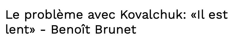 Benoît Brunet DÉTRUIT Ilya Kovalchuk....