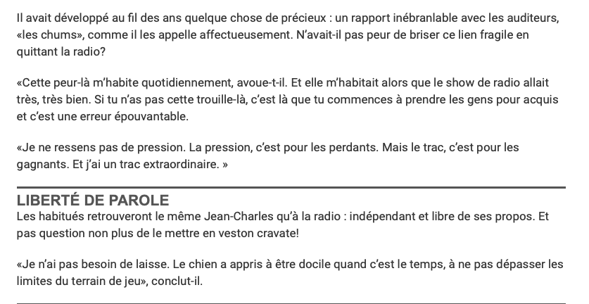L'échec de Jean-Charles Lajoie...