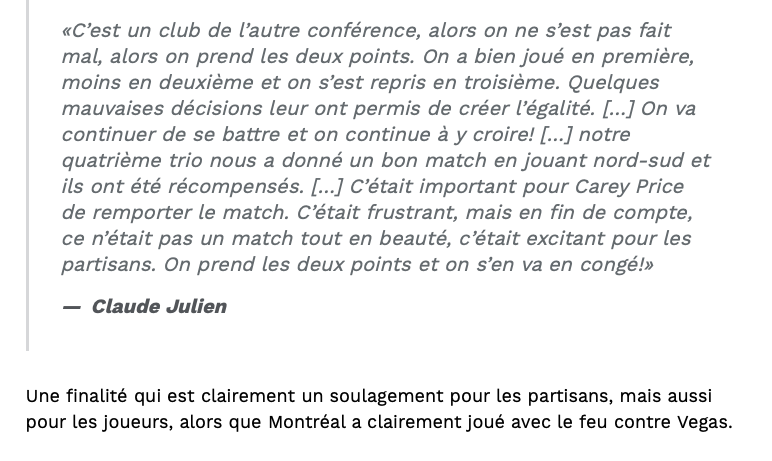 Marc Bergevin ne sera pas VENDEUR: Claude Julien confirme...