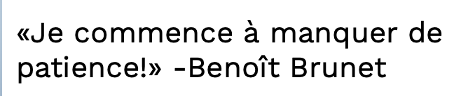 Benoît Brunet est en TABARN.....