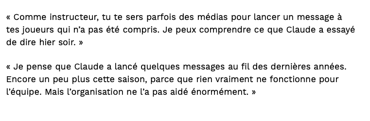 Claude Julien a lancé des messages à Marc Bergevin toute l'année....