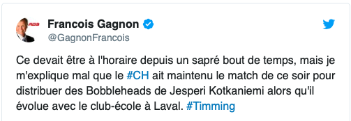 François Gagnon se MOQUE de Trevor Timmins....