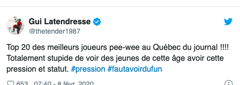 Guillaume Latendresse PÈTE une SALE COCHE..