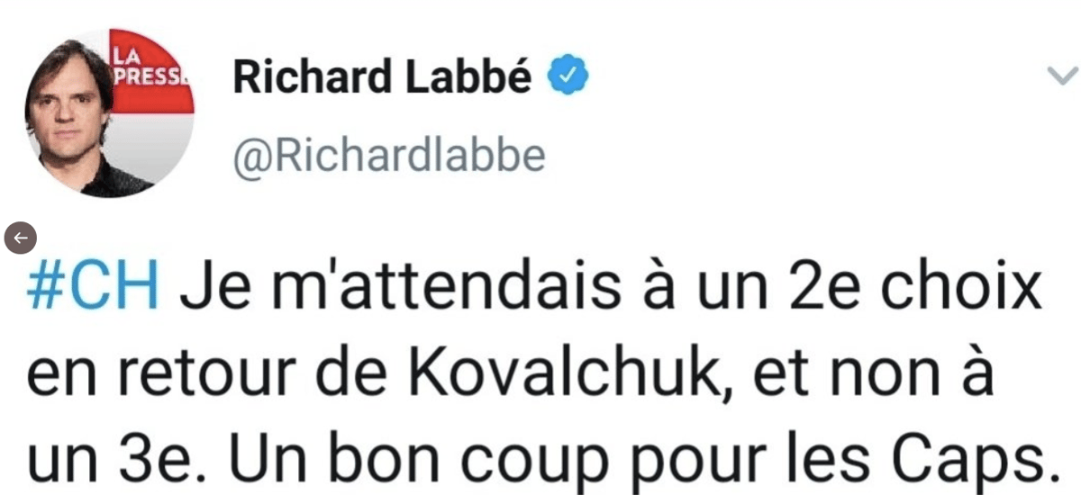 Richard Labbé ACCUSE Marc Bergevin....