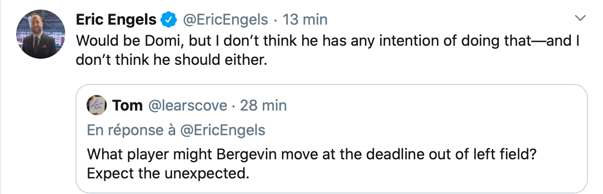 Sportsnet pense que Bergevin pourrait surprendre...