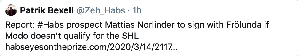 Mattias Norlinder a trouvé son équipe...