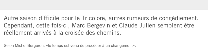 Michel Bergeron est MOINS LICHEUX que Mathias Brunet...