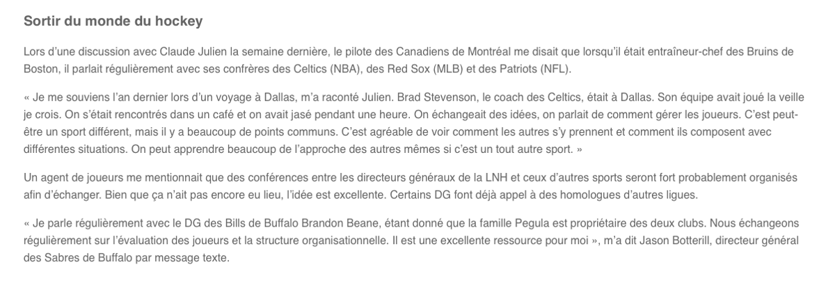 C'est pour ça que Claude Julien a tant de misère à Montréal..