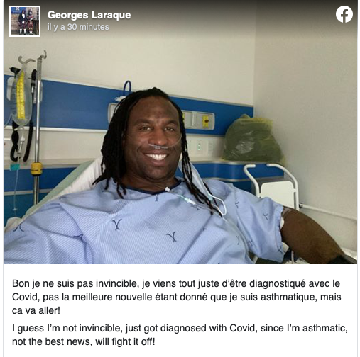 Georges Laraque INFECTÉ de la COVID-19!!!!!!