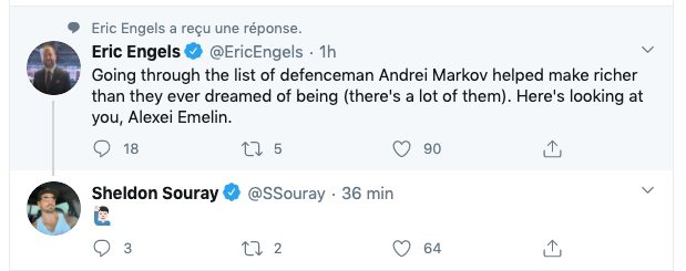 HAHA!!!! Sheldon Souray sait qu'Andrei Markov....