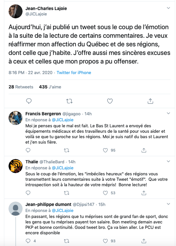 Jean-Charles Lajoie CONGÉDIÉ? Le Québec demande son RENVOI de TVA Sports....