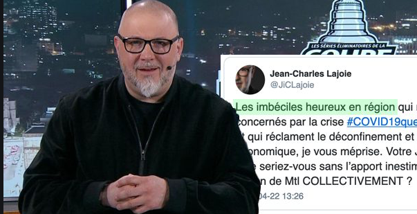 Le Québec des RÉGIONS...N'accepte pas les excuses de Jean-Charles Lajoie...