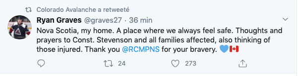 Ryan Graves, des rumeurs de Montréal à la tuerie de la Nouvelle-Écosse...