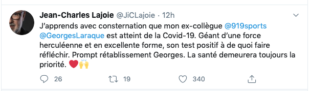 Jean-Charles Lajoie ENTERRE la hâche de guerre avec Georges Laraque...