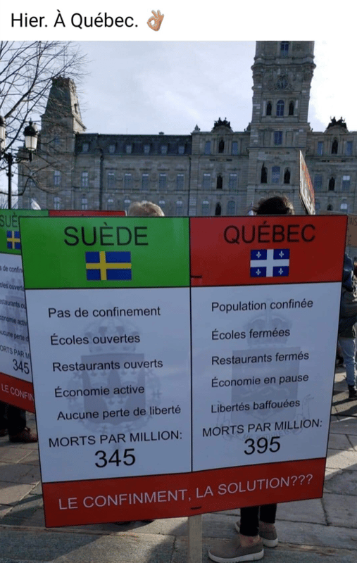 Suède vs Québec...on s'est fait avoir...