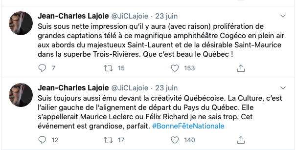 Jean-Charles Lajoie tente de LICHER le C...des régions...