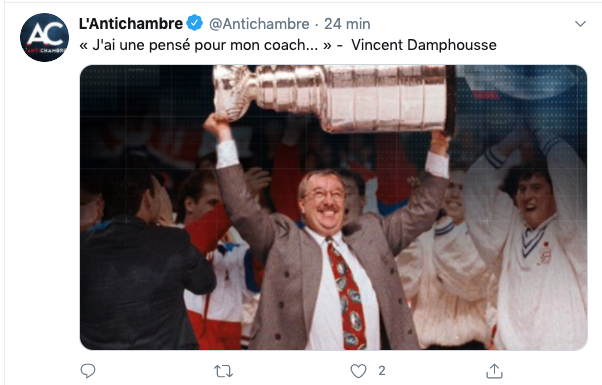 Quand Vincent Damphousse va être nommé PRÉSIDENT du Canadien de Montréal....