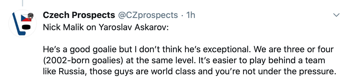 Yaroslav Askarov, pas un exceptionnel ???