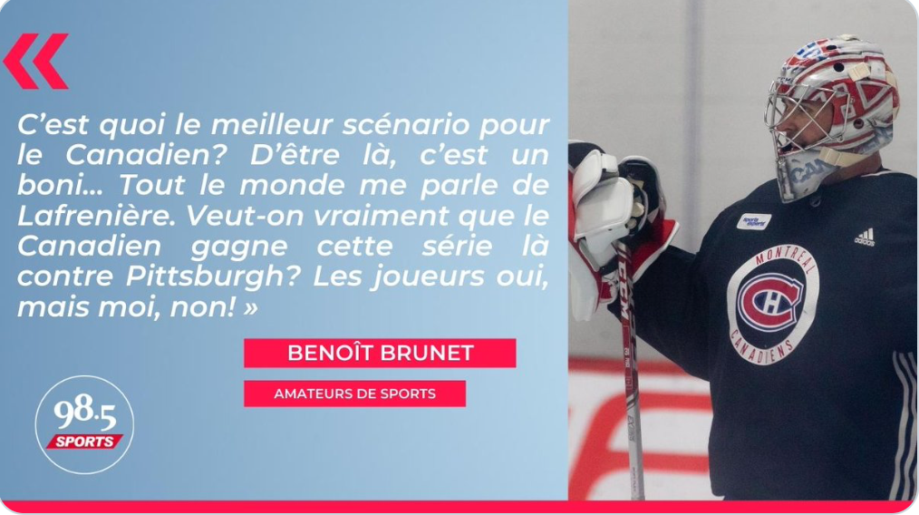 Au tour de Benoit Brunet de vouloir que le CH...