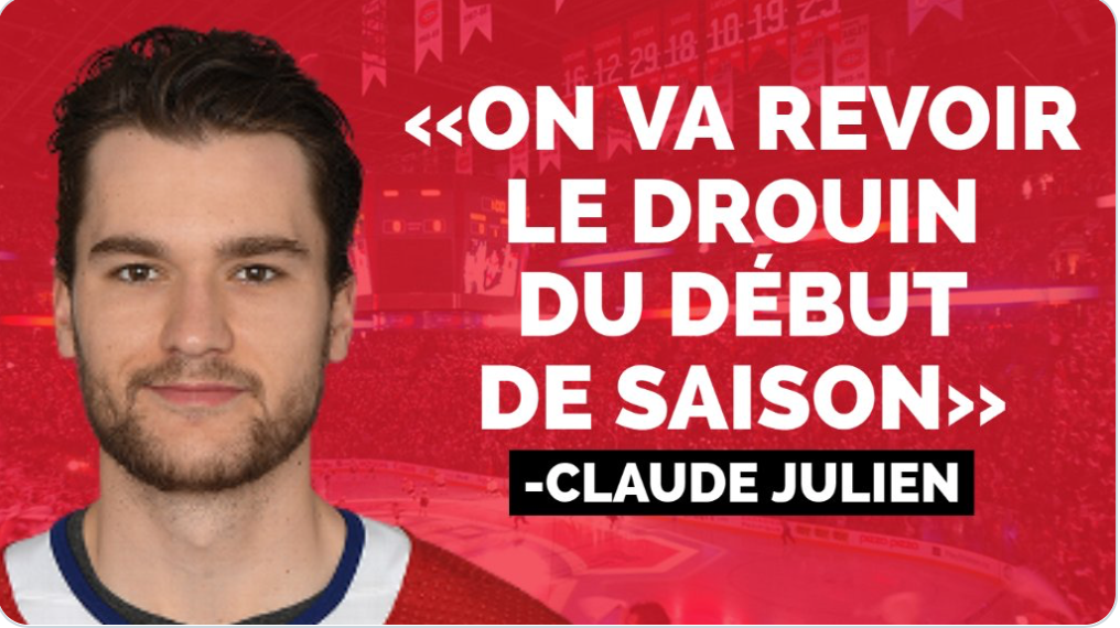 Claude Julien met la pression sur Jonathan Drouin...