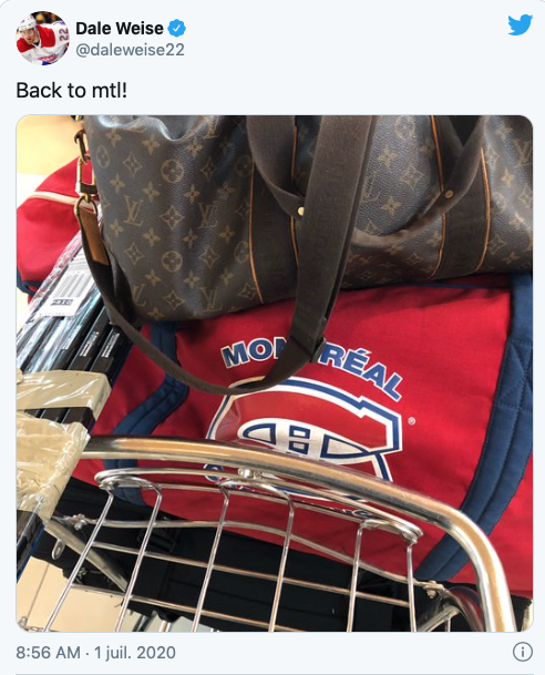 Dale Weise is BACK in Montreal....