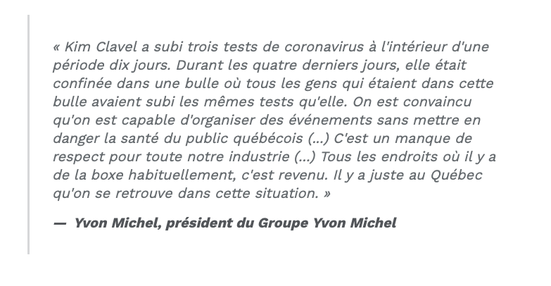 On a vraiment envie de dire à Yvon Michel...