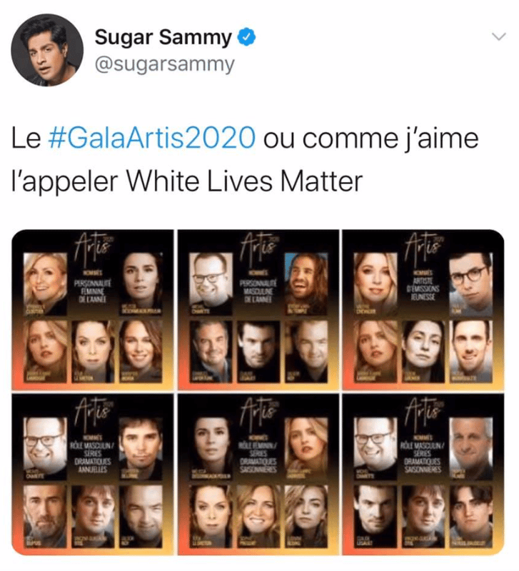Sugar Sammy ACCUSE le GALA ARTIS de RACISME!!!!!!!