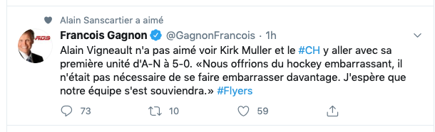 Alain Vigneault ACCUSE Kirk Muller...AYOYE!!!