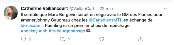 Johnny Gaudreau TOUT PROCHE de Montréal!!!! L'offre du CH dévoilée!!
