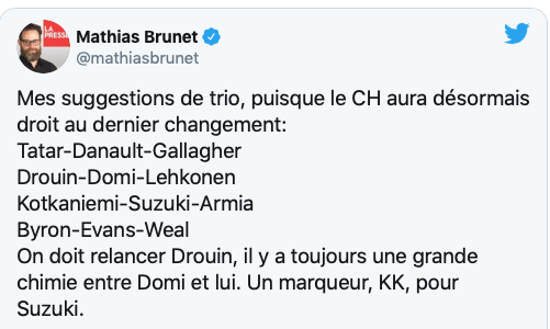 Marc Bergevin devrait engager Mathias Brunet...