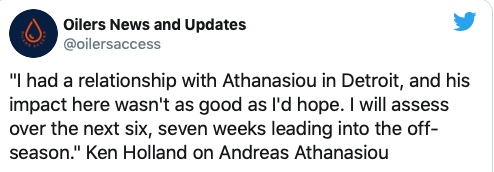 On voulait Andreas Athansasiou à Montréal....