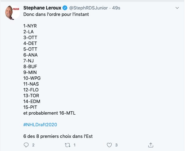 Stéphane Leroux donne déjà le 16e rang...Au CH...