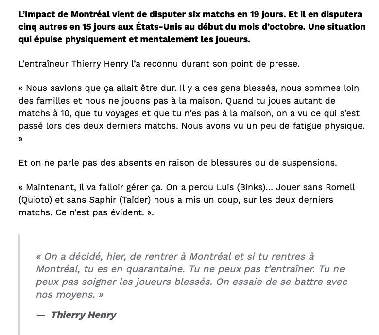 Faudrait rappeler l'ancien SLOGAN du CH à Thierry Henry...