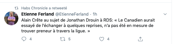 Jonathan Drouin sur le MARCHÉ!!!!!!