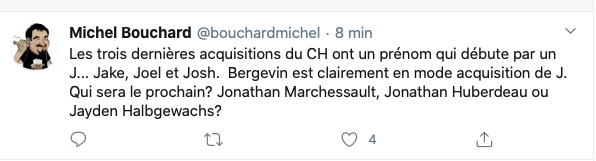 Jonathan Marchessault ou Jonathan Huberdeau à Montréal?