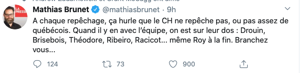 Mathias Brunet est-il payé par le Canadien de Montréal?
