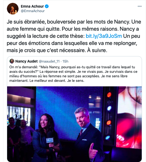 Le journaliste sur le BEAT du CH REJETÉ par Nancy Audet...