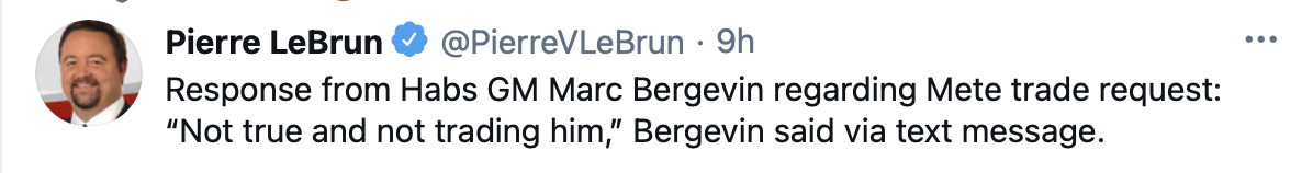 Marc Bergevin traite l'agent de Mete de menteur !!!