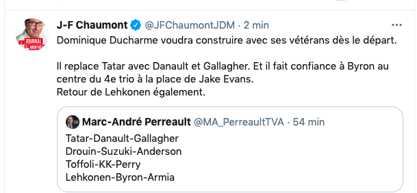 Dominique Ducharme se COUCHE devant les vétérans...