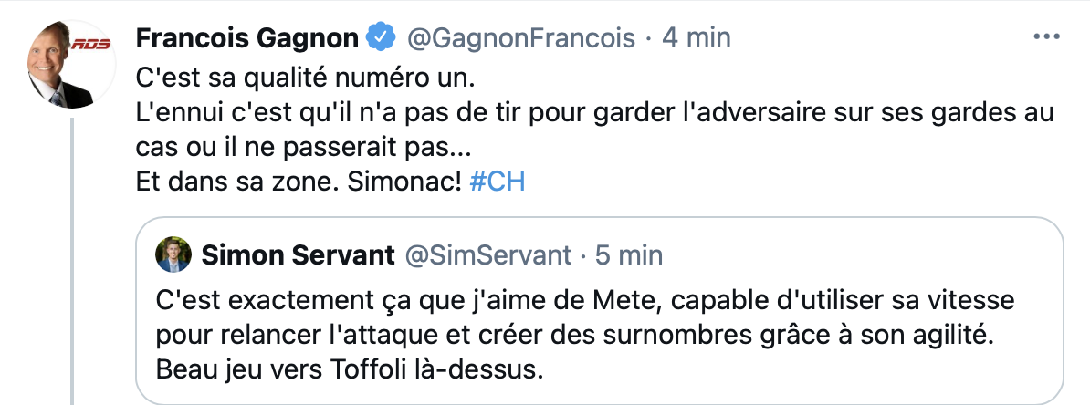 Francois Gagnon humilie Victor Mete !