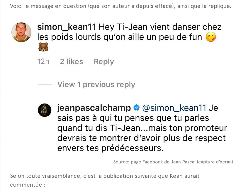 Jean Pascal vs Simon Kean: Hockey30 avec Jean ALL THE WAY...